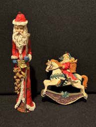 Santa And Rocking Horse