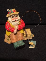Santa Is Taking A Fishing Break - Needs To Relax Before His Big Day!