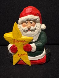 Santa With A Large Star