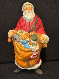 Vintage Santa With A Bag Full Of Toys - For The Good Girls And Boys!