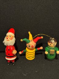 Three Mini Vintage Ornaments