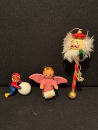 Three Vintage Ornaments