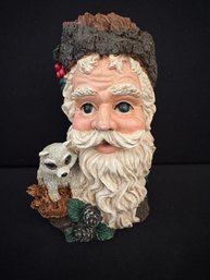 Detailed Santa With Raccoon Table Decoration