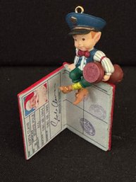 Enesco Treasury Of Christmas Ornament 'christmas Custtoms' - Great For The Traveler In Your Life