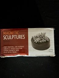 Magnetic Sculpture Base With Steel Balls Of Various Sizes
