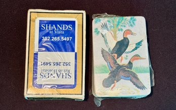 Two Decks Of Vintage Advertizing Playing Cards
