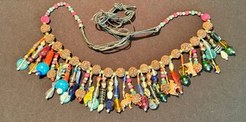 Tribal Glass Bead Belt - You Can Also Wear It As A Necklace!