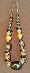 Great Chunky Beaded Necklace - Natural Stones