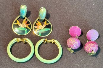 3 Pair Of Stylish Earrings