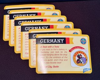 Epcot - Germany - Collectible Coloring Cards With Stickers - Chip & Dale's Favorite Treat - Pretzels!!!