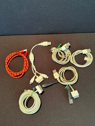 Various Charging Cords For Apple Electronics