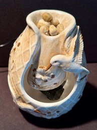 Hummingbird Desktop Water Feature With Pump