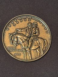 3' Stone Mountain Commemorative Liberty Half Dollar Coin - Highly Collectible