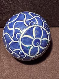 Unique Vintage Bombay Ceramic Orb