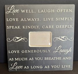 'love As Long As Ou Live' Picture Frame