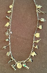 Sterling Silver Charm Necklace