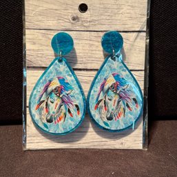 Beautiful Painted Earrings - New