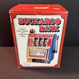 Buckaroo Slot Machine Bank - Vintage In Original Box -