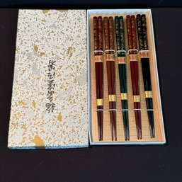 Pretty Vintage Chopsticks - New In Box