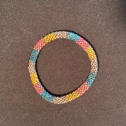 Hand Beaded Bracelet - Multi Colored