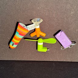 Iphone Accessories - Mini Fan And Decorative USB Port For Car Charging Plus More