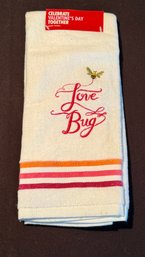 New 'love Bug' Embroidered Hand Towel