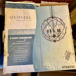 New In Box - 5 Light Chandelier -
