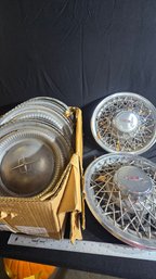 Large Lot Of Hubcaps #11