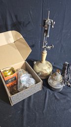 Antique Oil/ Kerosene Lamps And Parts #64