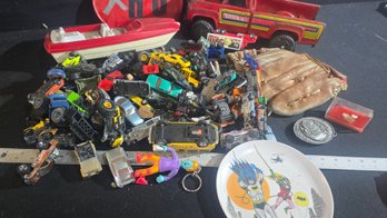 Tonka Truck, Boat, Old Hot Wheels, Matchbox Cars #72
