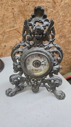 Antique Heavy Metal Clock #352