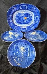 Blue Plate Set
