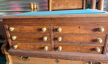 Antique Cotton Spool Drawer Set