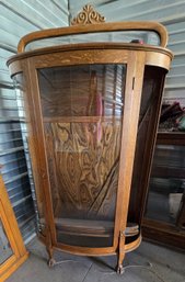 Tall Bow Front China Cabinet