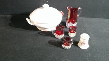 China, Red Glass #14