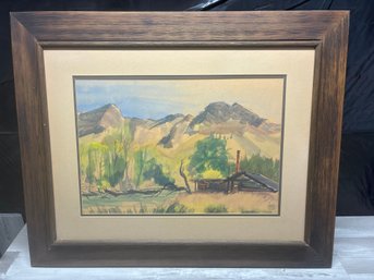 Artist Charles Mulvey Watercolor 31x25 Lot #199