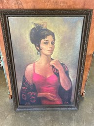 Carmen By Barbara Weber Mid Century Picture Framed Lot #5