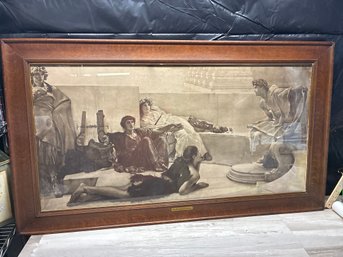 1885  Sir Lawrence Alma-Tadema 'A Reading From Homer' 46x26 Lot #48