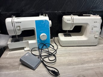 (2) Sewing Machines Brother LX2500 & Kenmore Zig Zag Lot #138
