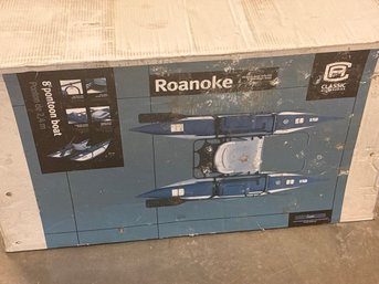 8FT Roanoke Pontoon Boat Boxed Lot #158