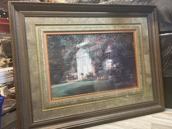Donny Finley 'Blue Wagon' Ornate Framed Picture Lot #177