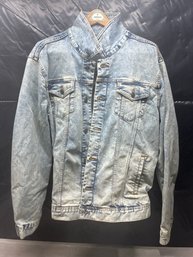 Women's XL Distressed Denim Jacket Lot #197