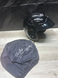 Harley Davidson SZ Med Motorcycle Helmet Lot #209