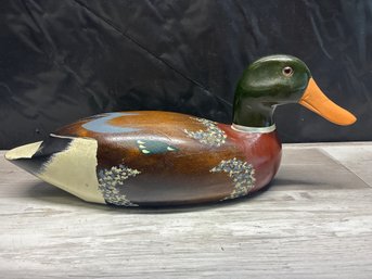 Antique Hand-Painted Duck Decoy 14.5in Lot #284
