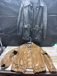 Vintage Harmal New York Leather Jacket & Unbranded Jacket Lot #315