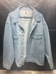 Pepsi Denim Jacket 80s 90s Vintage Nothing Else Is A Pepsi Collectors XL Lot #319