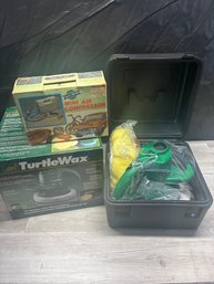 NIB 10' Orbit Waxer & Mini Air Compressor Lot #343