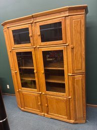 2PC Living Room Media Cabinet Lot #8