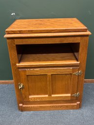 Vintage Living Room Cabinet Swivel Top Lot #9