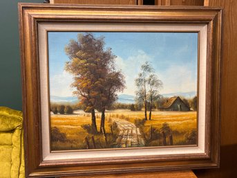 Artist Signed Snyder Oil On Canvas Lot #12